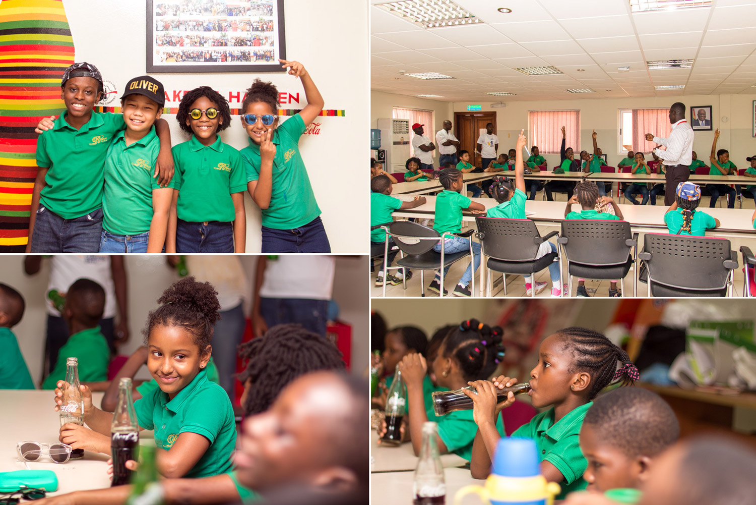 Bilingual School in Ghana visits Coca cola Ghana.